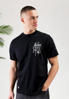 Cotton District MALELIONS PAINTER T-SHIRT  BLACK