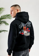 Cotton District MALELIONS PLAYING CARDS HOODIE  BLACK