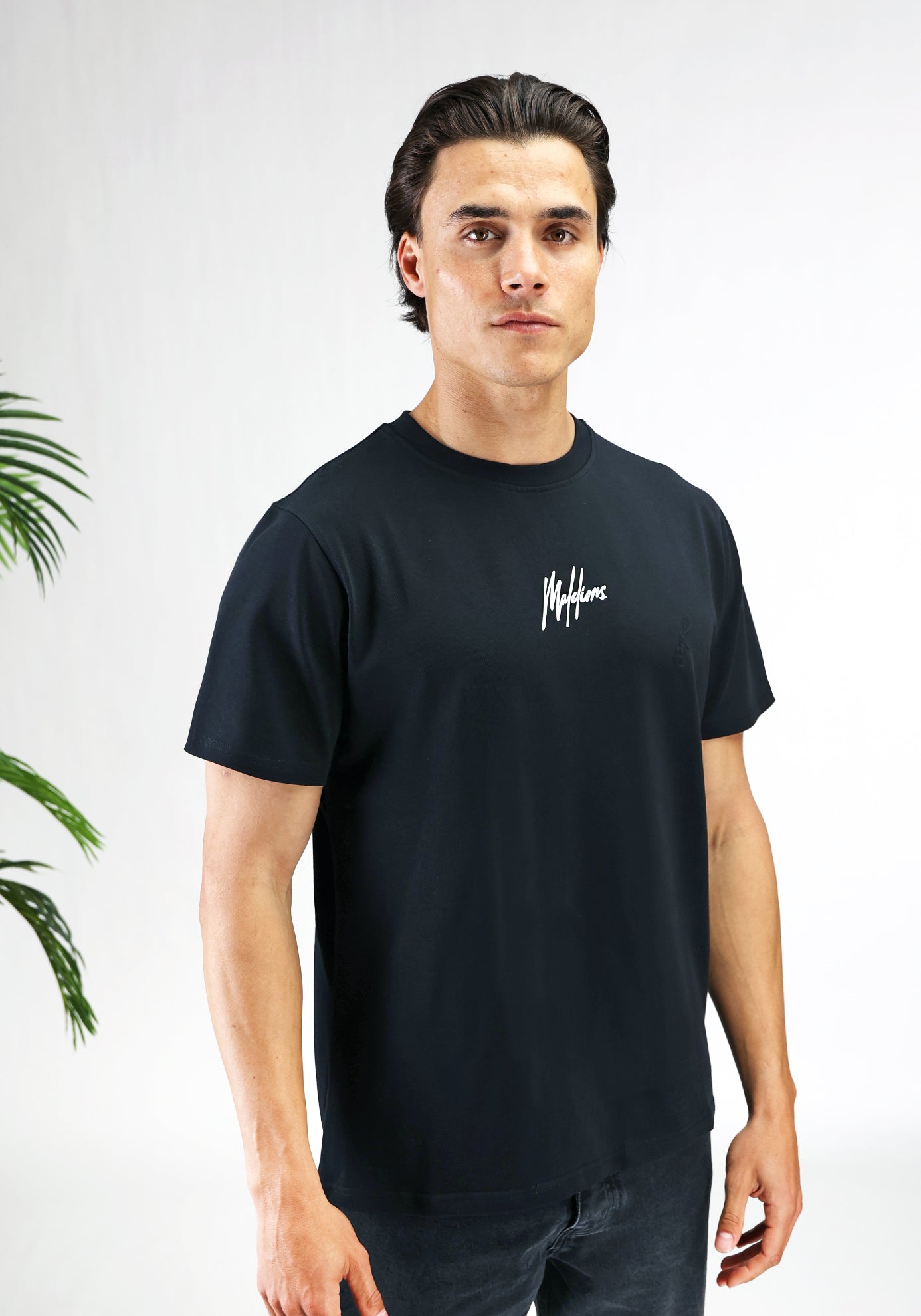 Cotton District MALELIONS RETREAT T-SHIRT  BLACK