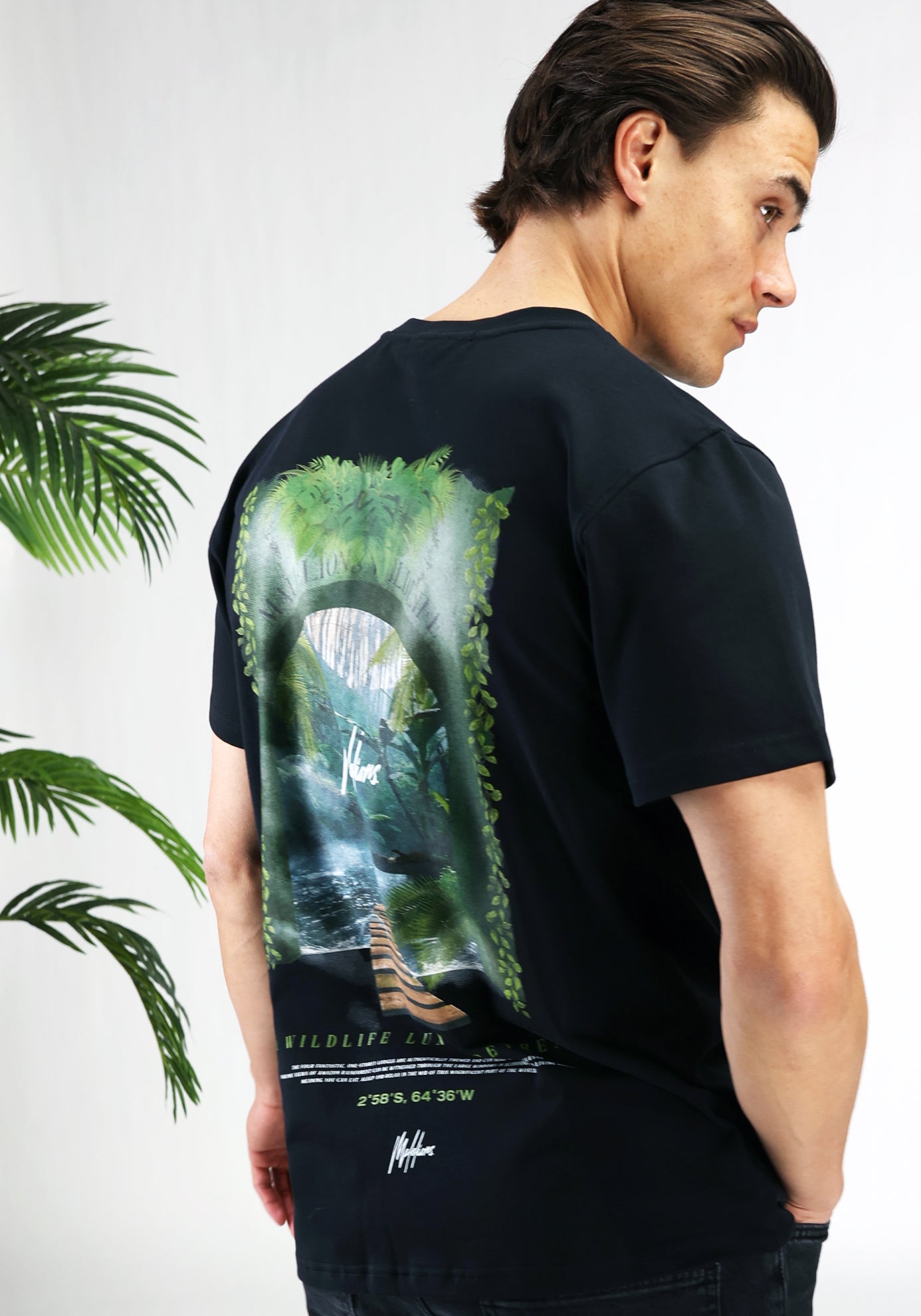 Cotton District MALELIONS RETREAT T-SHIRT  BLACK