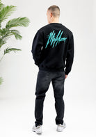 Cotton District MALELIONS SIGNATURE DRIP SWEATER  BLACK