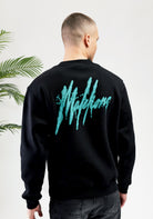 Cotton District MALELIONS SIGNATURE DRIP SWEATER  BLACK