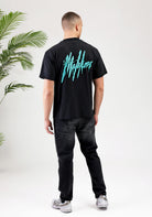 Cotton District MALELIONS SIGNATURE DRIP T-SHIRT  BLACK