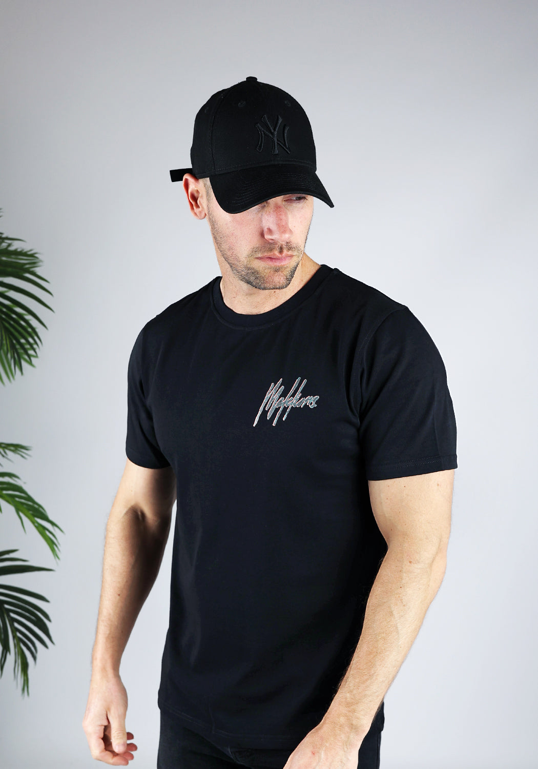 Cotton District MALELIONS SIGNATURE SKETCH T-SHIRT  BLACK