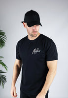 Cotton District MALELIONS SIGNATURE SKETCH T-SHIRT  BLACK