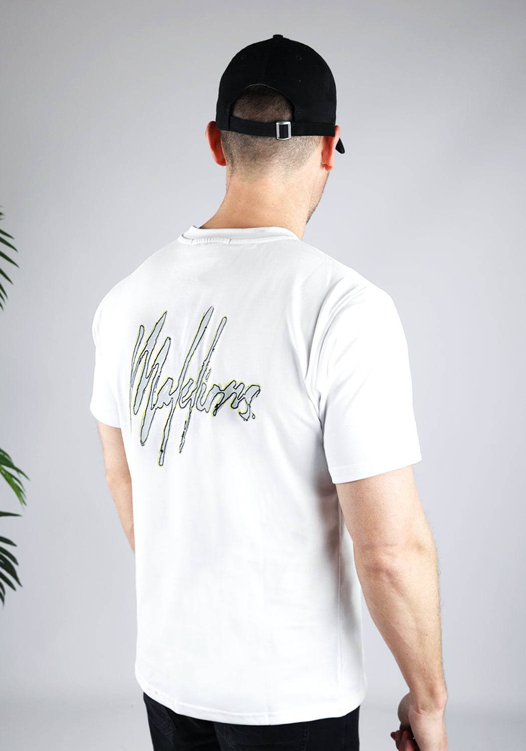 Cotton District MALELIONS SIGNATURE SKETCH T-SHIRT  WHITE