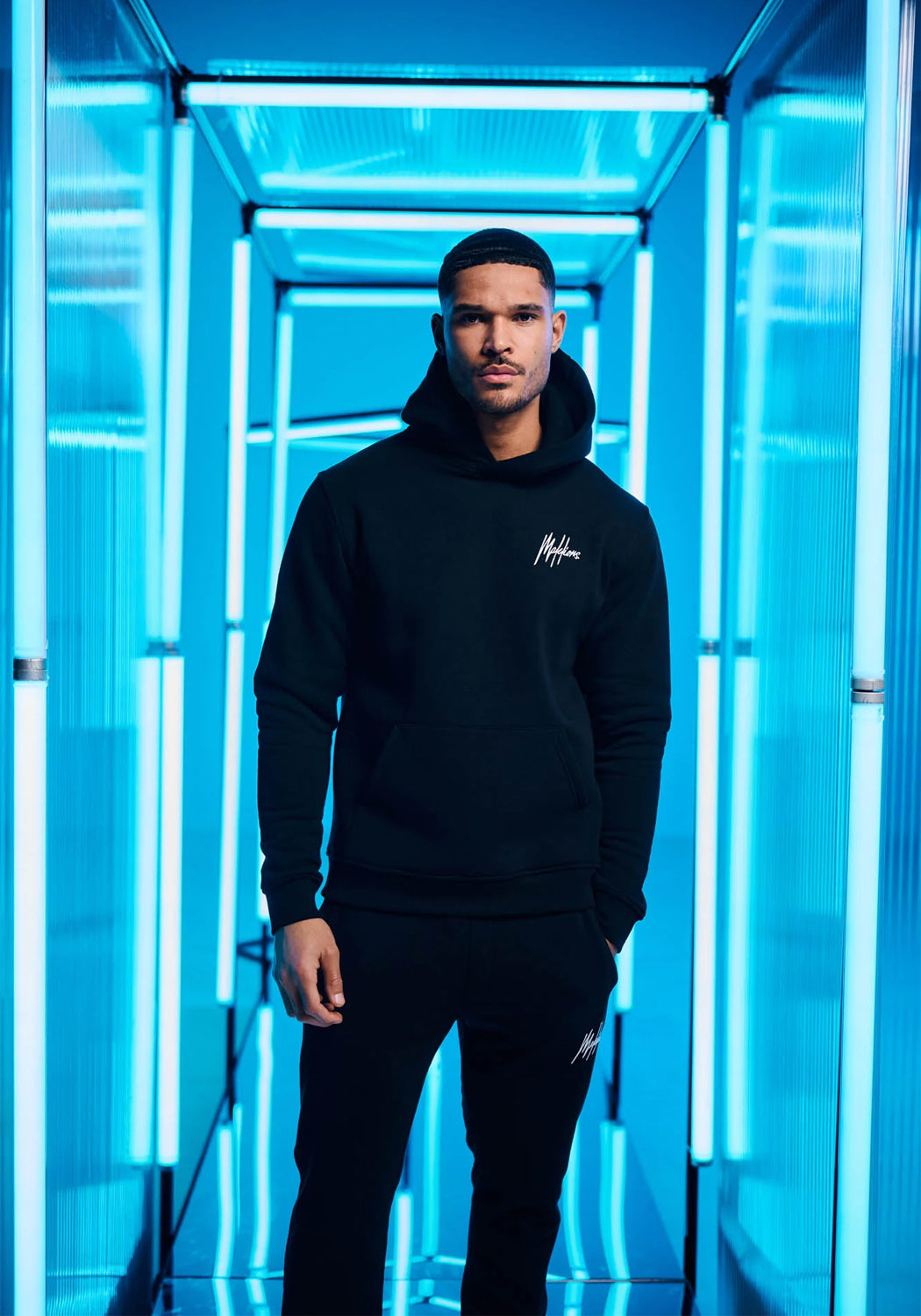 Cotton District MALELIONS SIGNATURE TRACKSUIT  BLACK