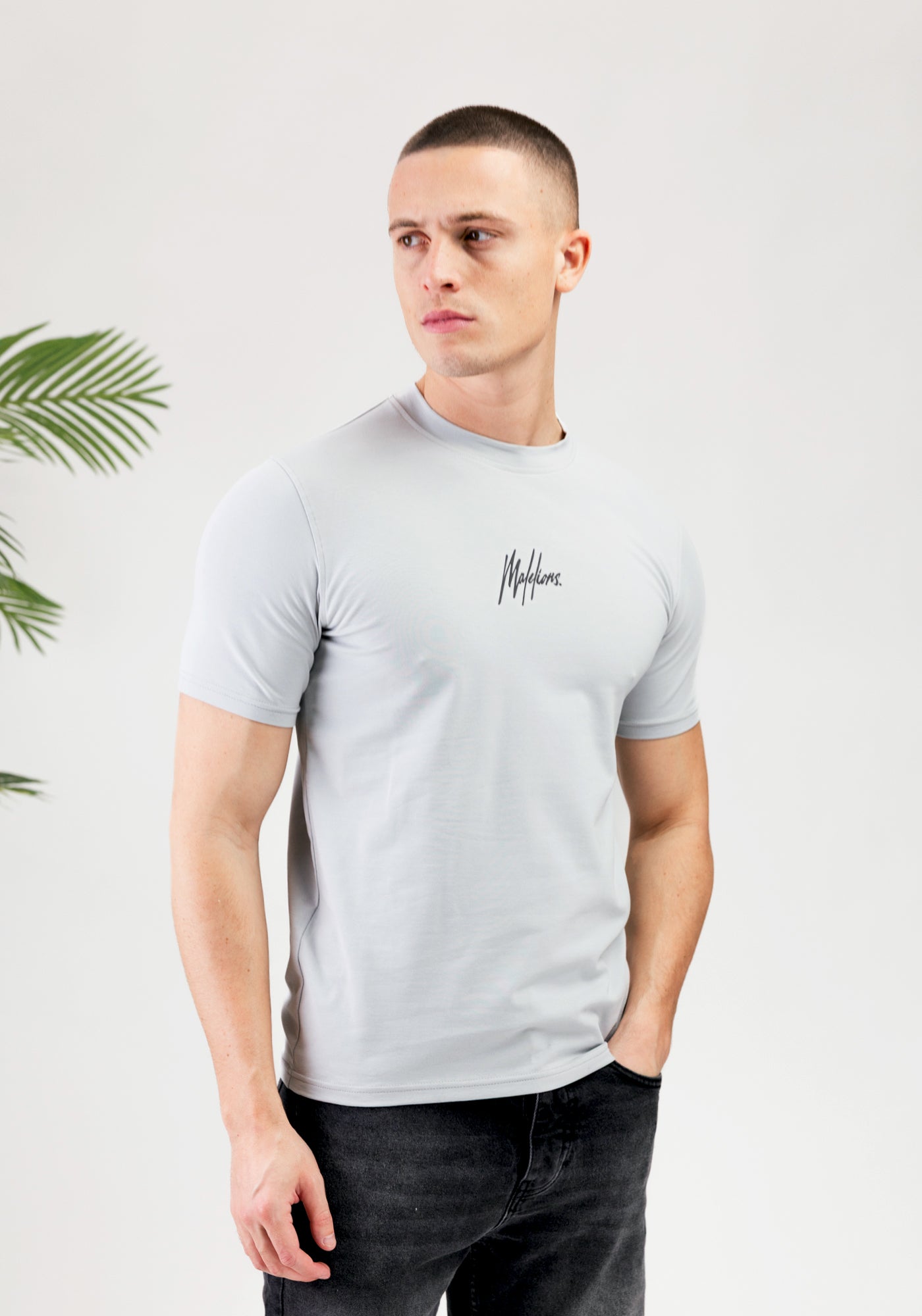 Cotton District MALELIONS STRIPED SIGNATURE T-SHIRT  GREY