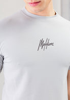 Cotton District MALELIONS STRIPED SIGNATURE T-SHIRT  GREY