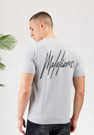 Cotton District MALELIONS STRIPED SIGNATURE T-SHIRT  GREY