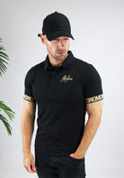 Cotton District MALELIONS VENETIAN POLO  BLACK