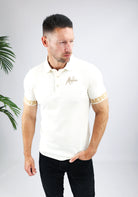 Cotton District MALELIONS VENETIAN POLO  OFF WHITE