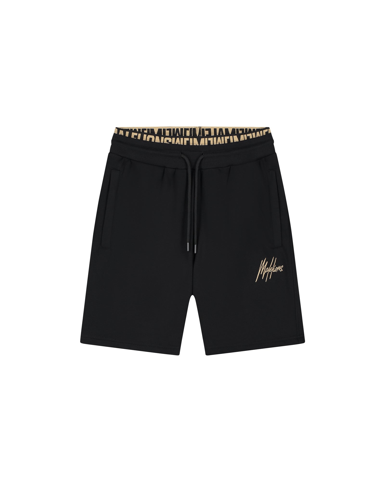 Cotton District MALELIONS VENETIAN SHORTS Shorts BLACK