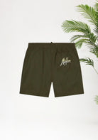 Cotton District Malelions Men Split Swim Shorts Shorts GREEN