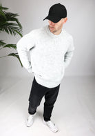 Cotton District OVERSIZED WOOL SWEATER  GREY