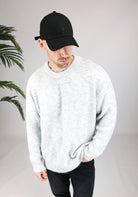 Cotton District OVERSIZED WOOL SWEATER  GREY