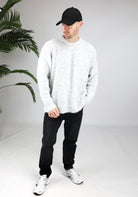 Cotton District OVERSIZED WOOL SWEATER  GREY