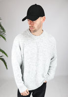 Cotton District OVERSIZED WOOL SWEATER  GREY