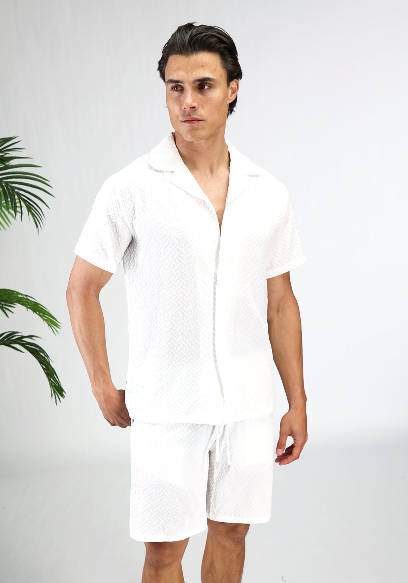 Cotton District PATTERN SUMMER SET Sets WHITE