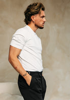 Cotton District PLEATED CHINO  BLACK