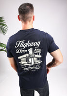 Cotton District PURE PATH - HIGHWAY DINER T-SHIRT T-Shirts NAVY