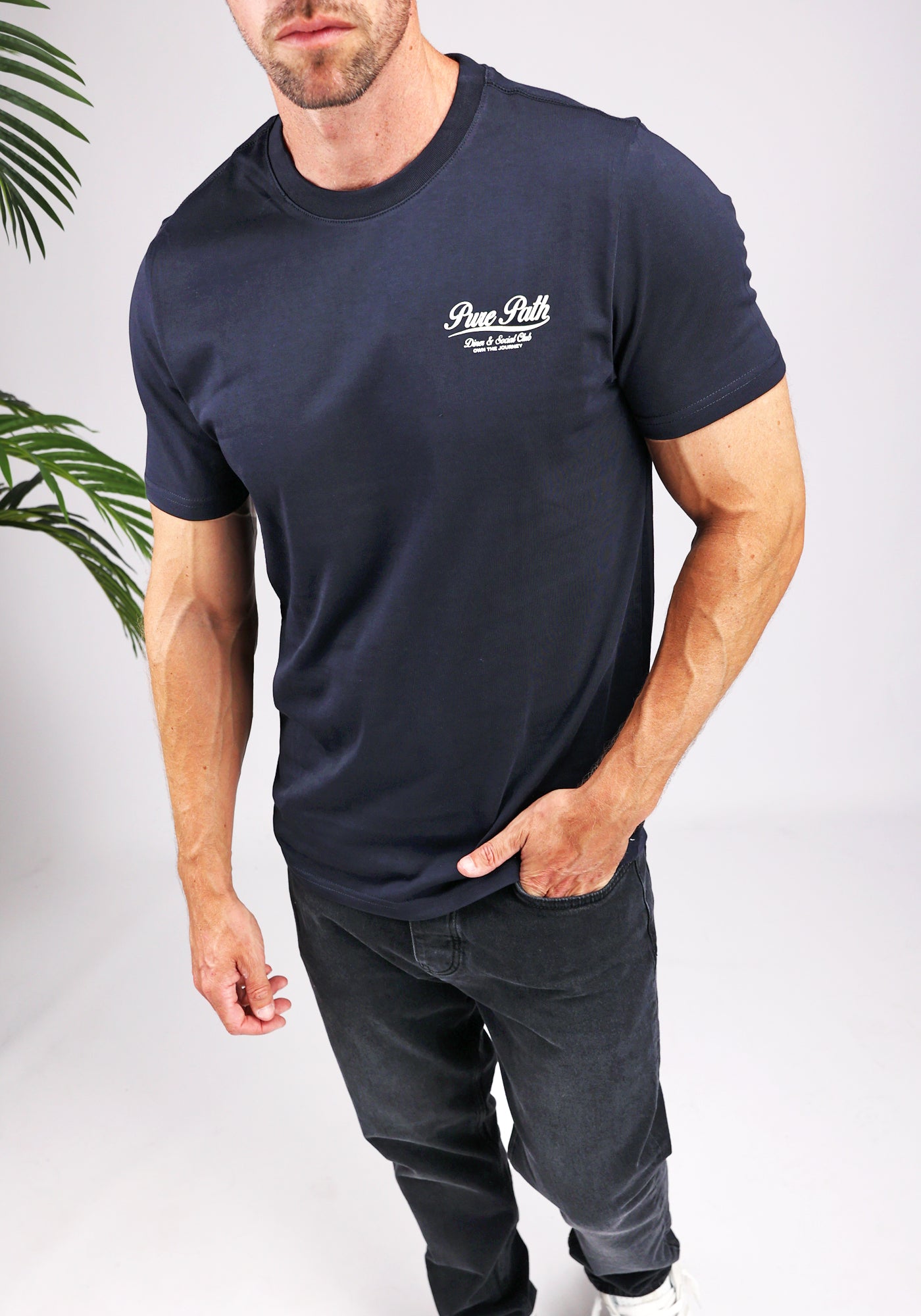 Cotton District PURE PATH - HIGHWAY DINER T-SHIRT T-Shirts NAVY