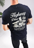 Cotton District PURE PATH - HIGHWAY DINER T-SHIRT T-Shirts NAVY