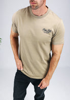 Cotton District PURE PATH - HIGHWAY DINER T-SHIRT T-Shirts TAUPE