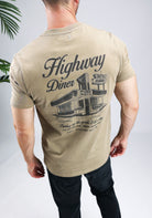 Cotton District PURE PATH - HIGHWAY DINER T-SHIRT T-Shirts TAUPE