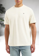 Cotton District PURE PATH - PALM DRIVE T-SHIRT T-Shirts ECRU