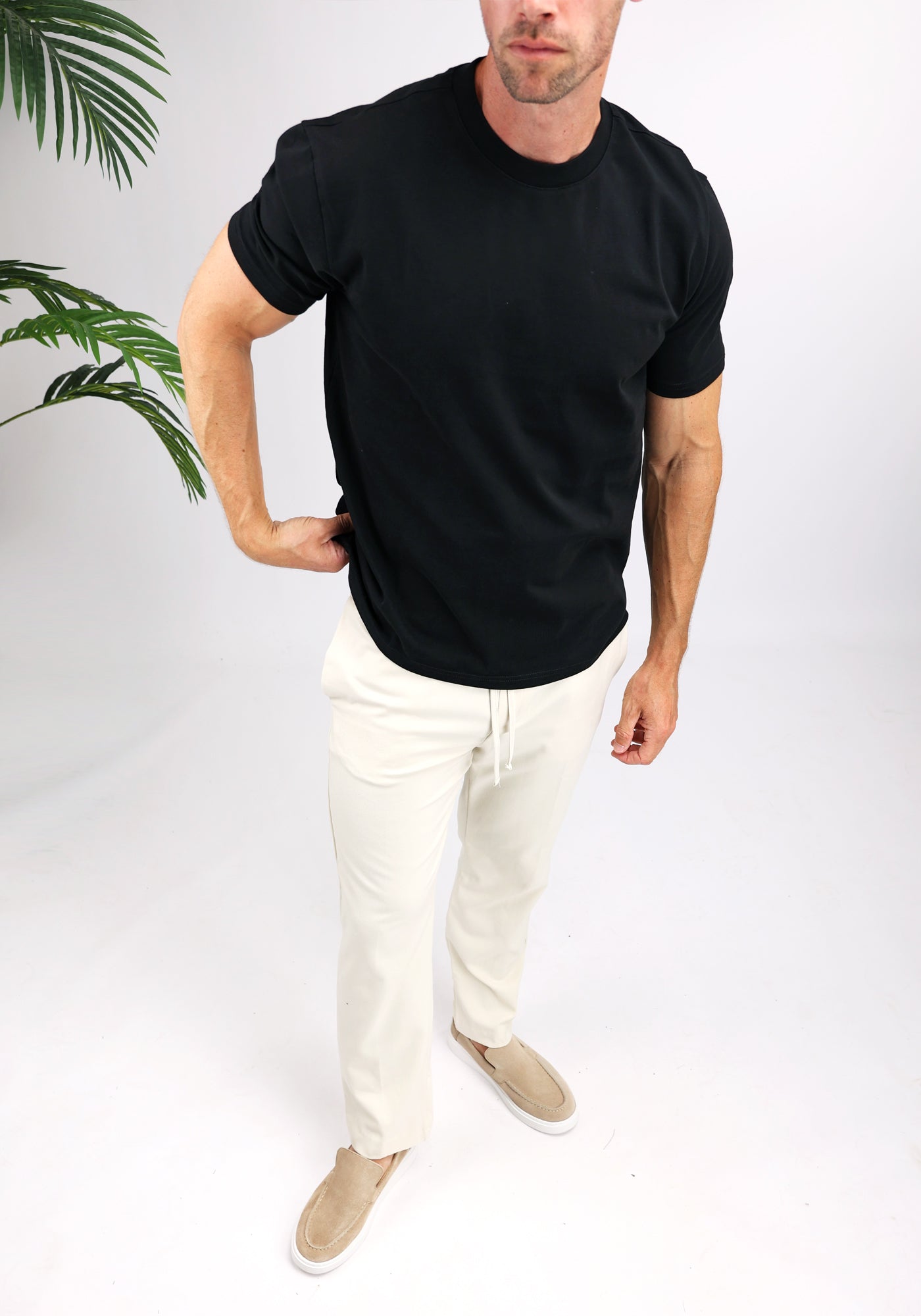 Cotton District PURE PATH - PORSCHE T-SHIRT T-Shirts BLACK