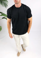 Cotton District PURE PATH - PORSCHE T-SHIRT T-Shirts BLACK