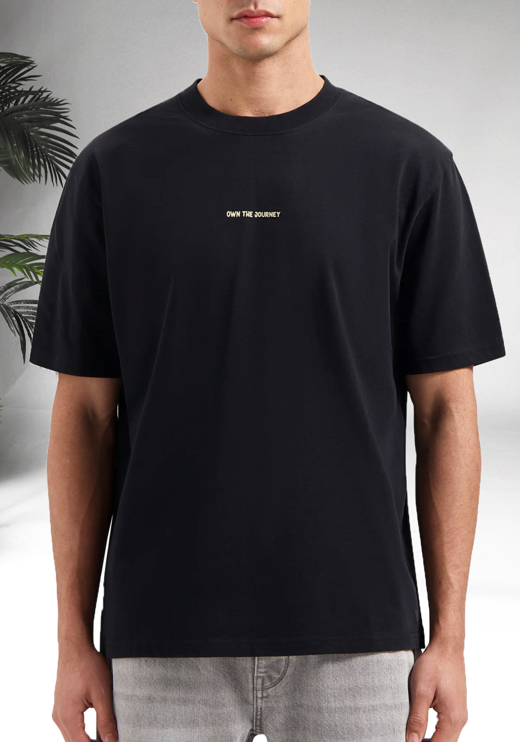 Cotton District PURE PATH CALLE HAVANA T-SHIRT  BLACK