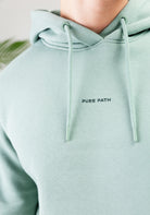 Cotton District PURE PATH ESSENTIAL HOODIE  ARMY GREEN