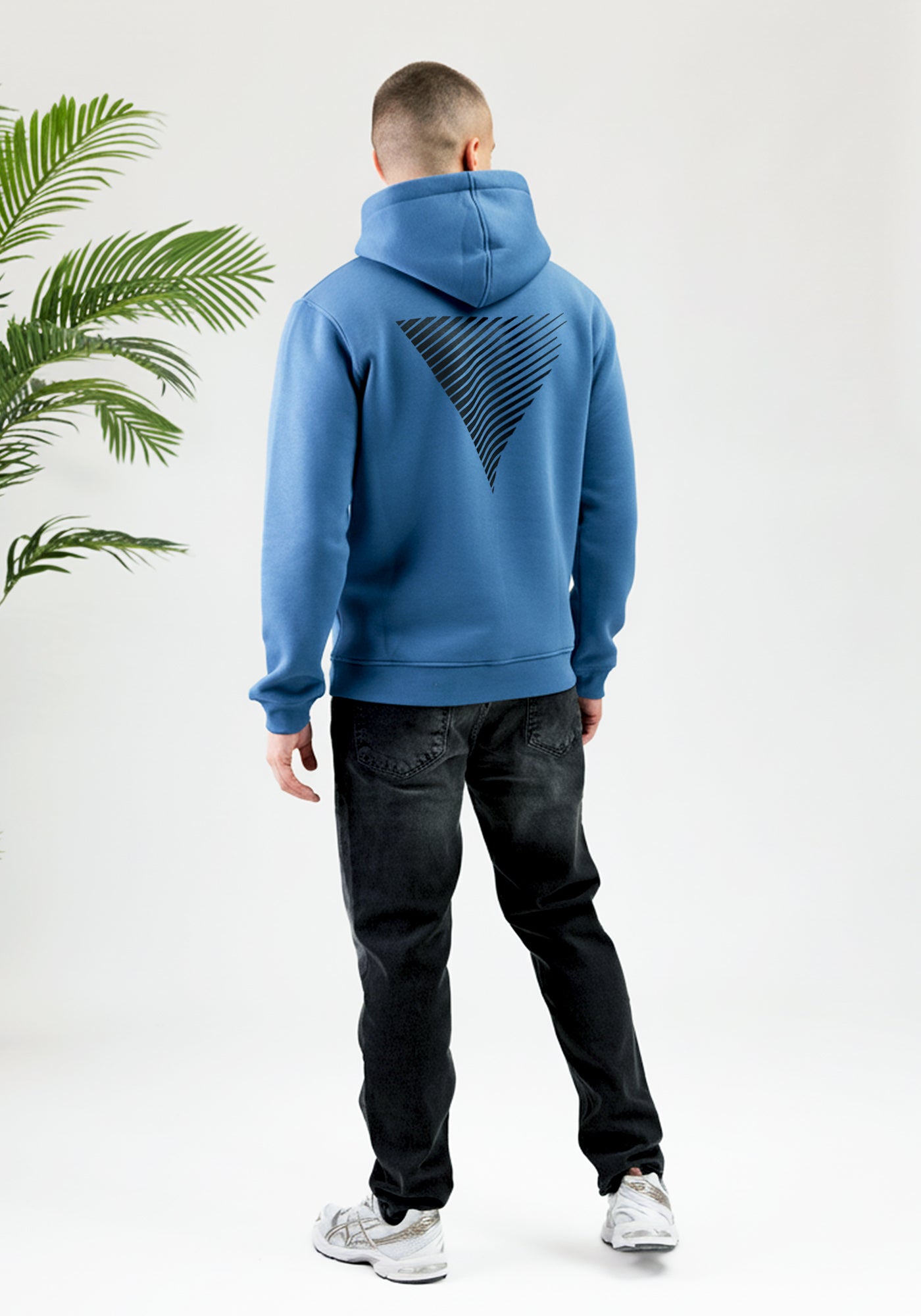 Cotton District PURE PATH ESSENTIAL HOODIE  BLUE