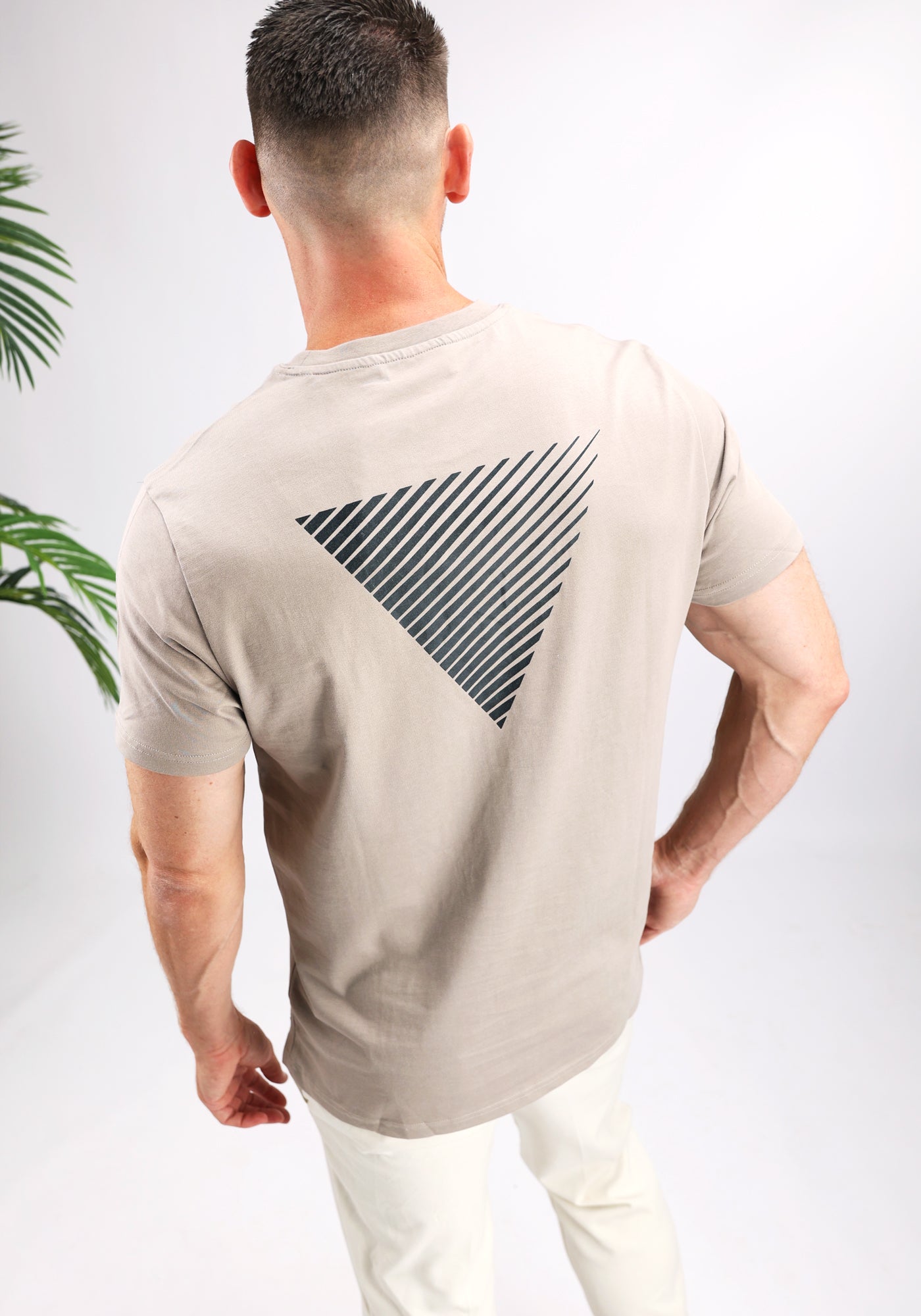 Cotton District PURE PATH ESSENTIAL LOGO T-SHIRT  TAUPE
