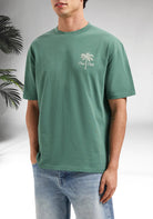 Cotton District PURE PATH STITCHED PARADISE T-SHIRT  FADED GREEN