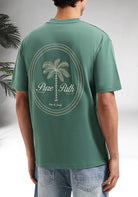 Cotton District PURE PATH STITCHED PARADISE T-SHIRT  FADED GREEN