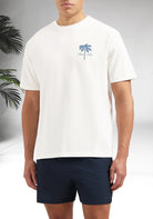 Cotton District PURE PATH STITCHED PARADISE T-SHIRT  OFF WHITE