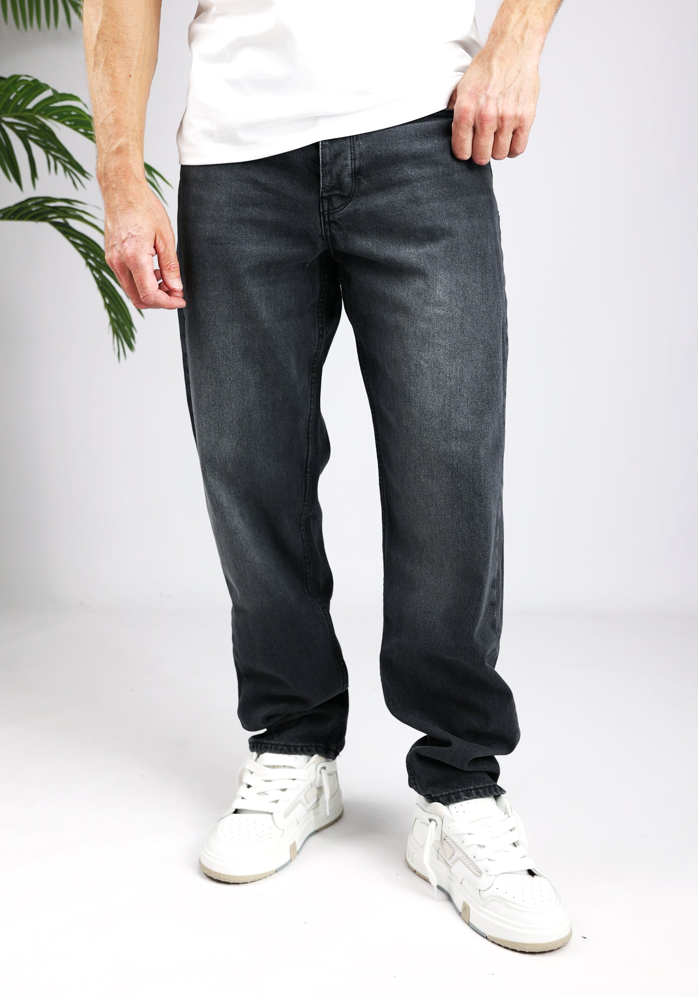 Cotton District PURE PATH THE AIDEN JEANS  DARK GREY
