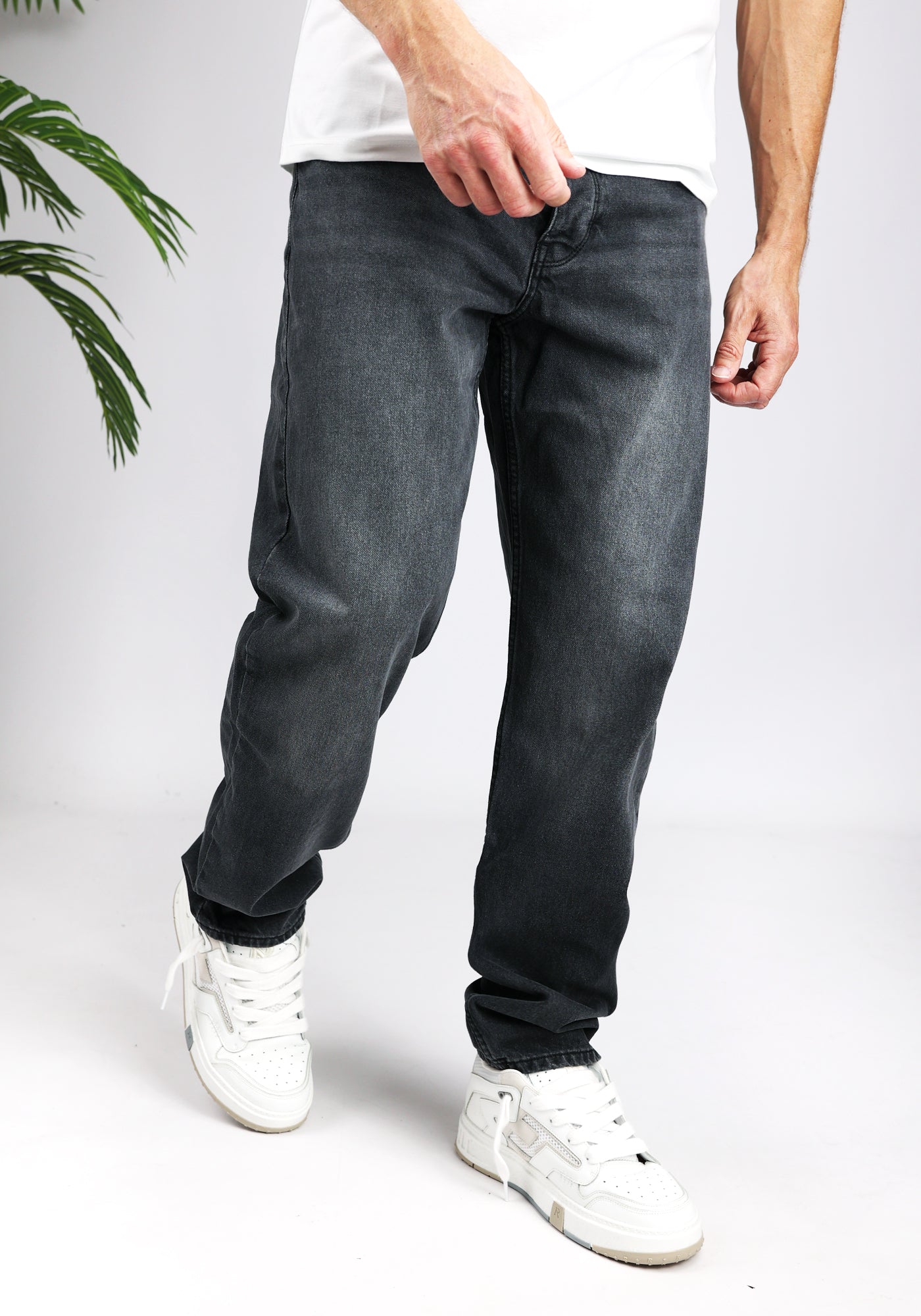 Cotton District PURE PATH THE AIDEN JEANS  DARK GREY