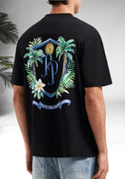 Cotton District PURE PATH – TROPICAL CREST T-SHIRT T-Shirts BLACK