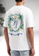 Cotton District PURE PATH – TROPICAL CREST T-SHIRT T-Shirts WHITE