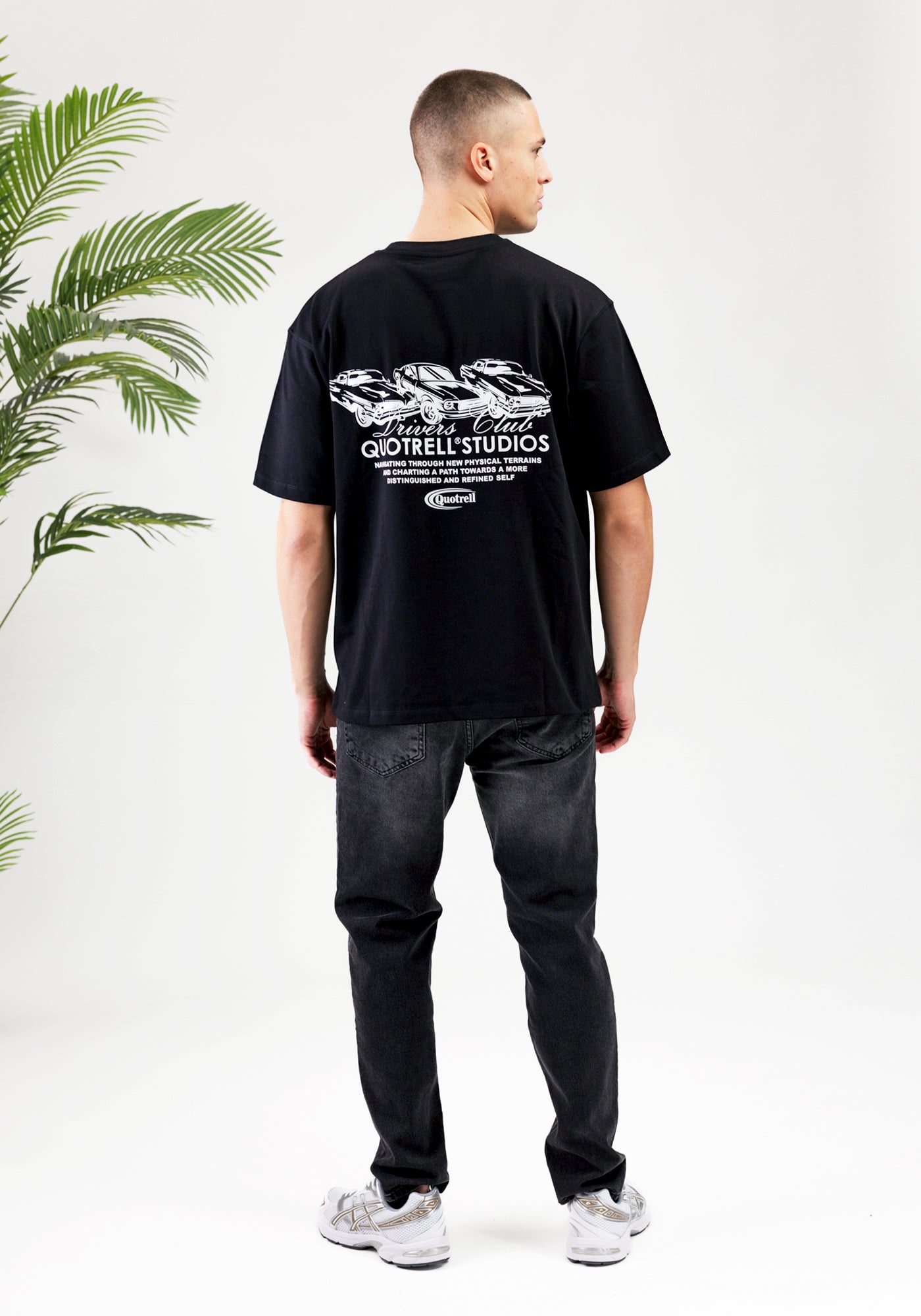 Cotton District QUOTRELL CRUISER T-SHIRT  BLACK