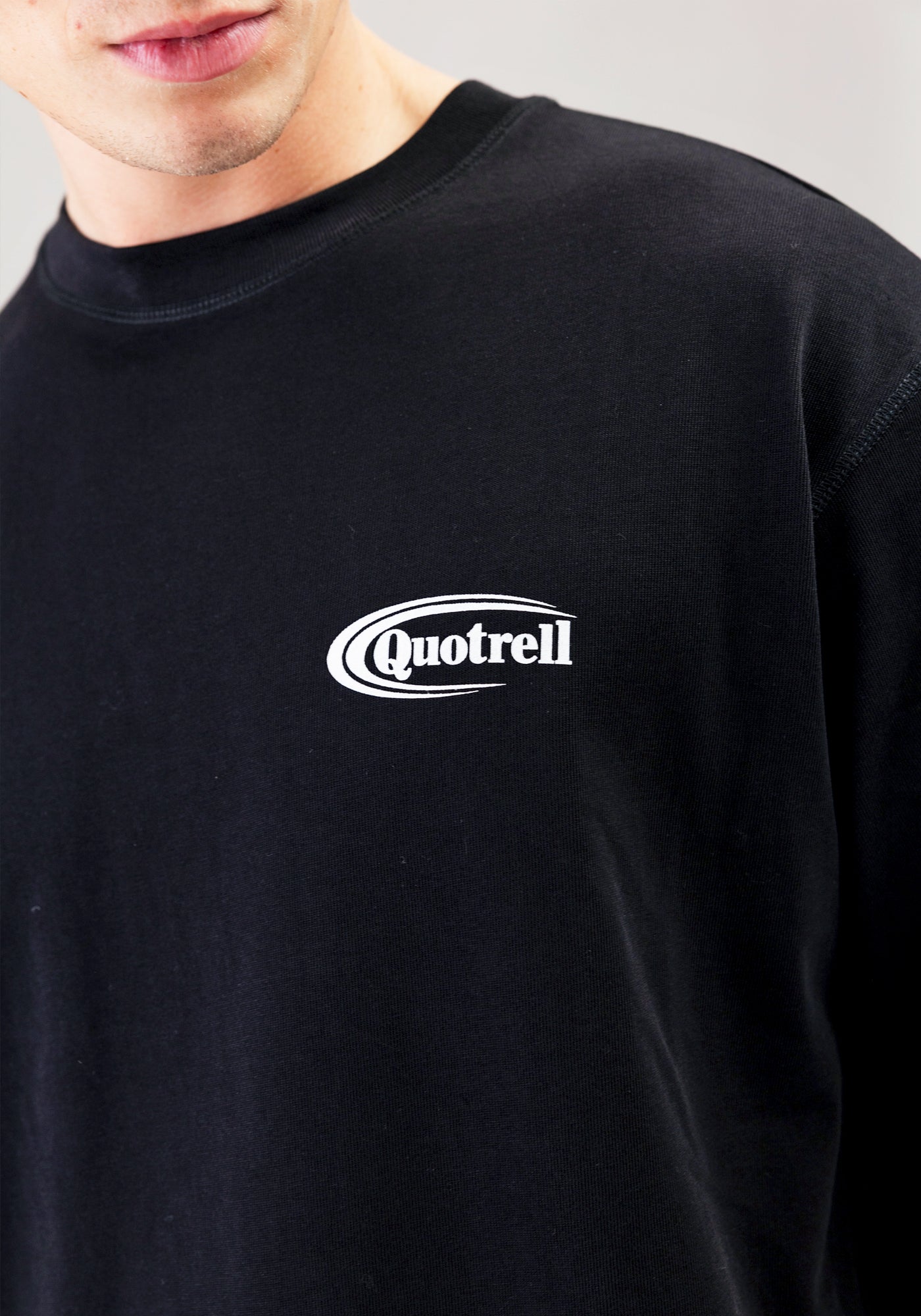 Cotton District QUOTRELL CRUISER T-SHIRT  BLACK