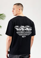 Cotton District QUOTRELL CRUISER T-SHIRT  BLACK