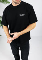Cotton District QUOTRELL DEPARTMENT T-SHIRT  BLACK