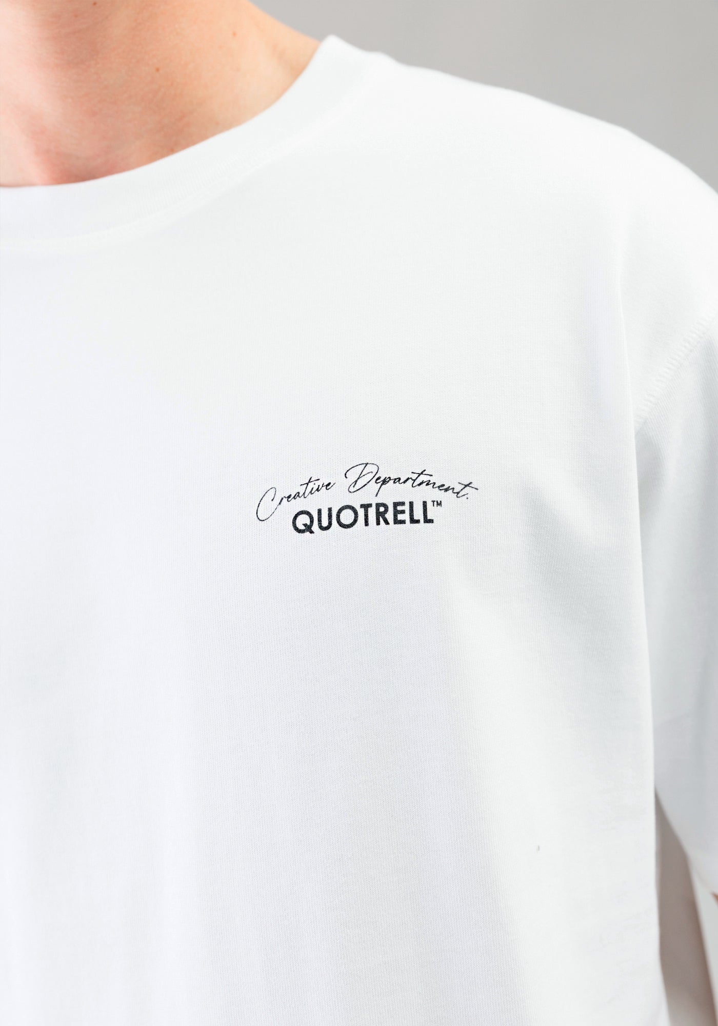 Cotton District QUOTRELL DEPARTMENT T-SHIRT  WHITE