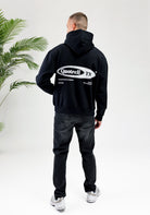 Cotton District QUOTRELL EMBLEM HOODIE  BLACK