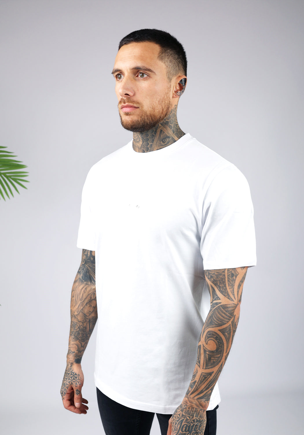 Cotton District RELAXED FIT T-SHIRT  WHITE